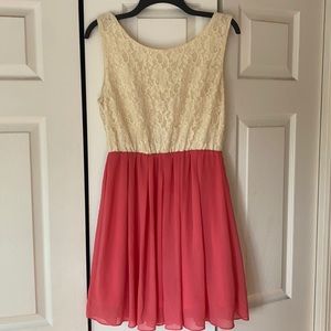 Pink Lace Alythea Dress Size Large